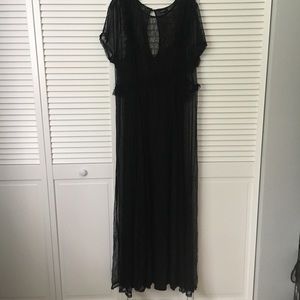 Black Lace Maxi Dress